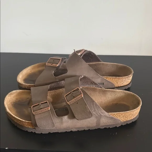 Birkenstock | Shoes | Birkenstock Taupe Double Strap Sandals  display picture 1
